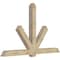Ekena Millwork Kennewick Rough Sawn Timber Gable Bracket, Douglas Fir, 96"W x 60"H x 6"D x 6"F, 15/12 Pitch GBW096X60X0606KEN00RDF - alternate 2